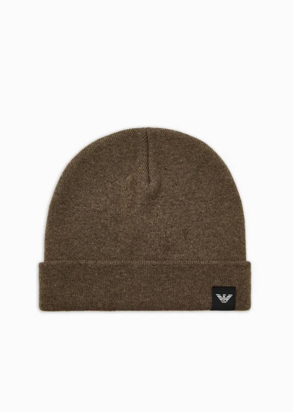 Berretto Beige Emporio Armani