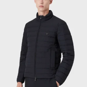 Piumino Blu Trapuntato Emporio Armani - immagine 2