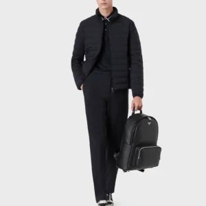 Piumino Blu Trapuntato Emporio Armani - immagine 4