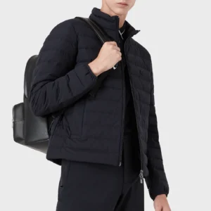 Piumino Blu Trapuntato Emporio Armani - immagine 5