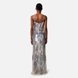 Abito red carpet in tulle e paillettes Perla Elisabetta Franchi - immagine 6