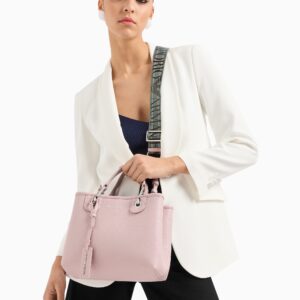 Borsa Shopper piccola MyEA stampa cervo Rosa Chiaro Emporio Armani - immagine 9