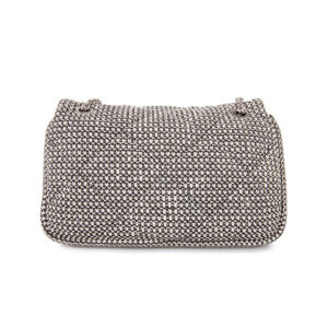 Borsa Sling Bag Crossbody M paglia Bianco Nero Emporio Armani - immagine 3