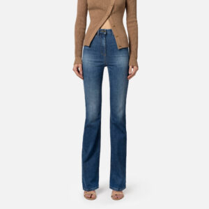 Jeans a zampetta Blue denim Elisabetta Franchi - immagine 4