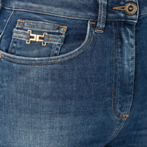Jeans a zampetta Blue denim Elisabetta Franchi - immagine 5