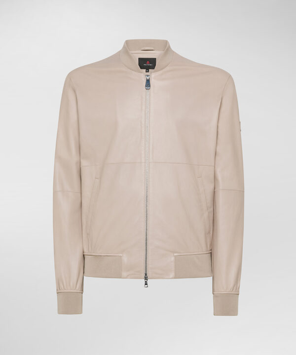 Fans leather Acc Giacca Bomber in pelle Amaretto Peuterey