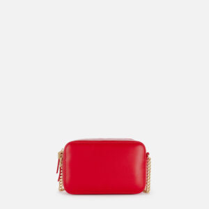 Borsa a tracolla in materiale effetto pelle con angoli in metallo Rosso Red Passion Elisabetta Franchi - immagine 3