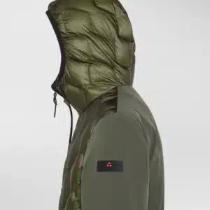Bomber verde trapunta geometrica Peuterey - immagine 5