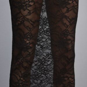Gonna a tubino in pizzo Nero Patrizia Pepe - immagine 3
