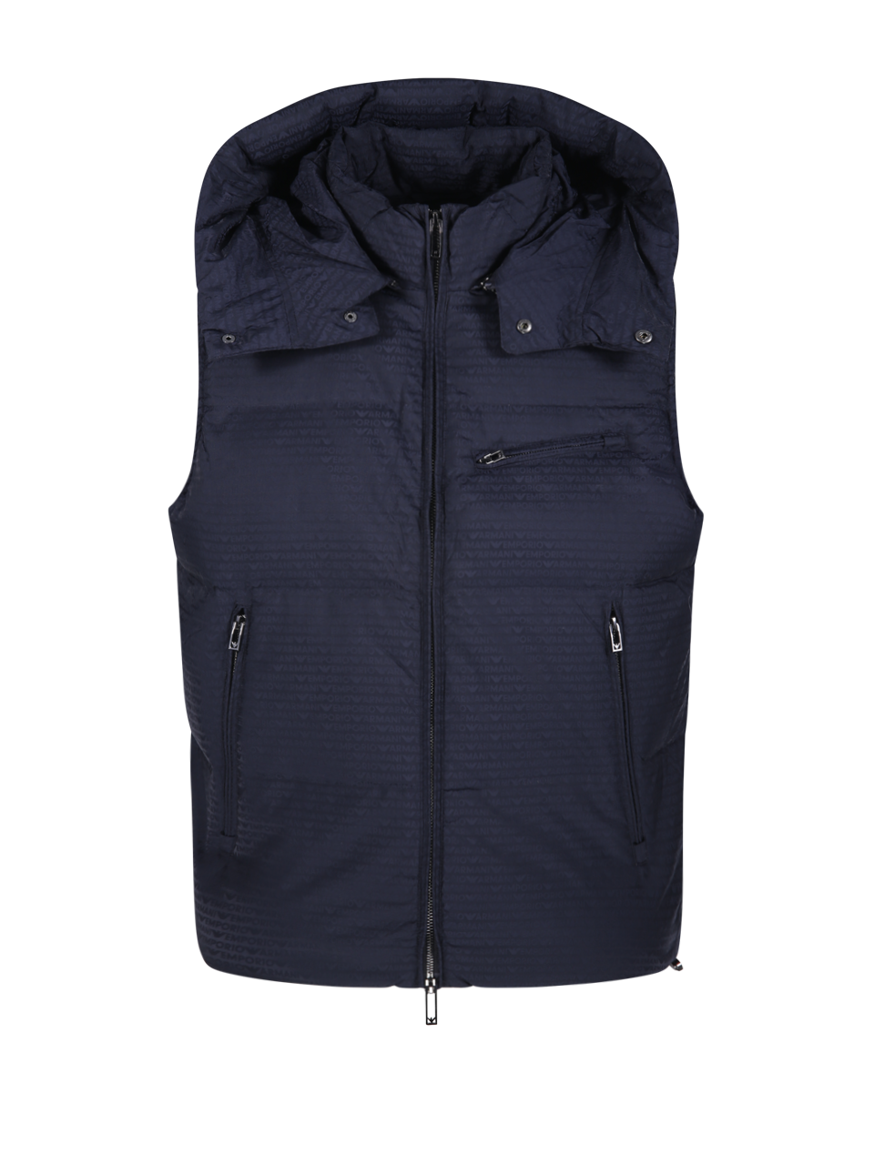 Piumino Smanicato Blu Emporio Armani