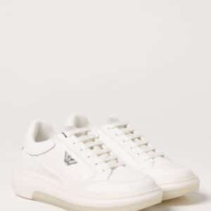 Sneakers Bianca In Saffiano Emporio Armani - immagine 2