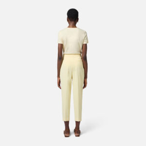 T-shirt in jersey con collana a fiocco Giallo Lemonade Elisabetta Franchi - immagine 3
