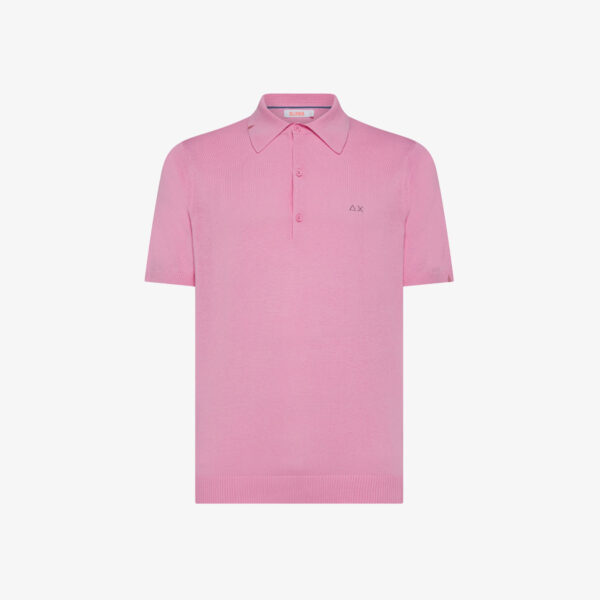 Polo in maglia di cotone Rosa Geranio SUN68